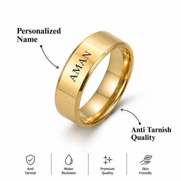 Men's Name Ring