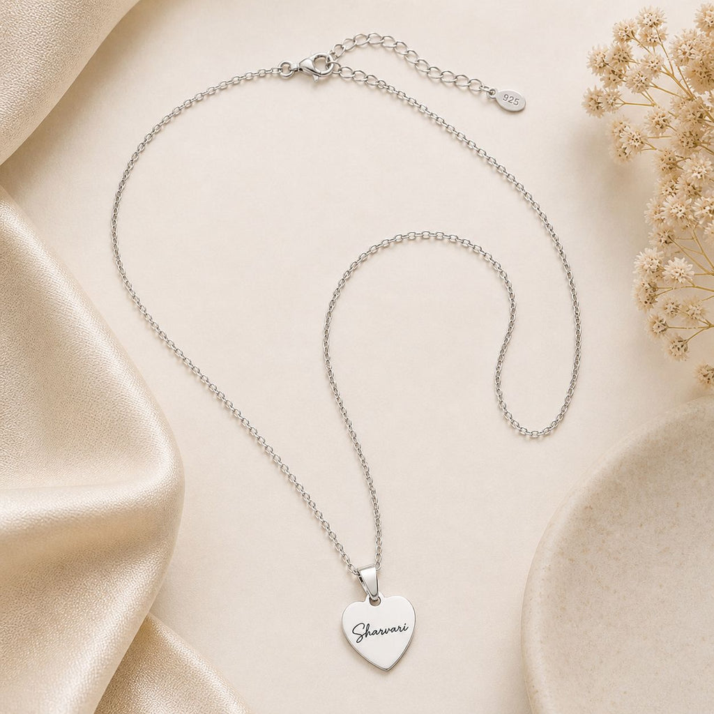 Women's Heart Name Chain