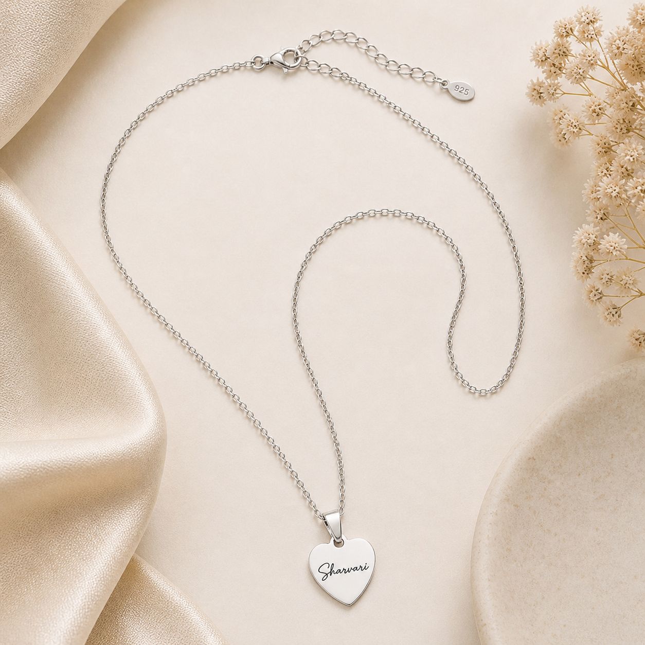 Women's Heart Name Chain