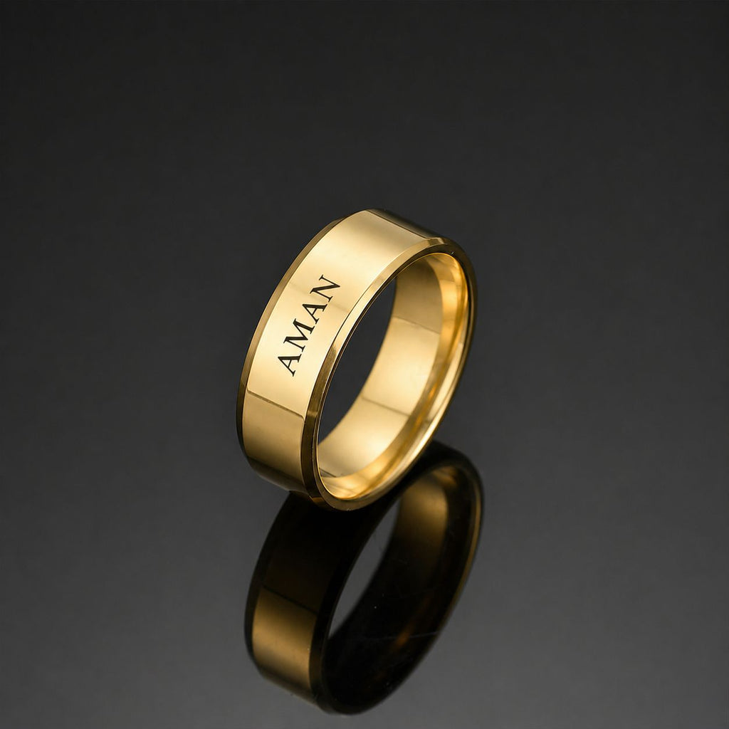 Men's Name Ring