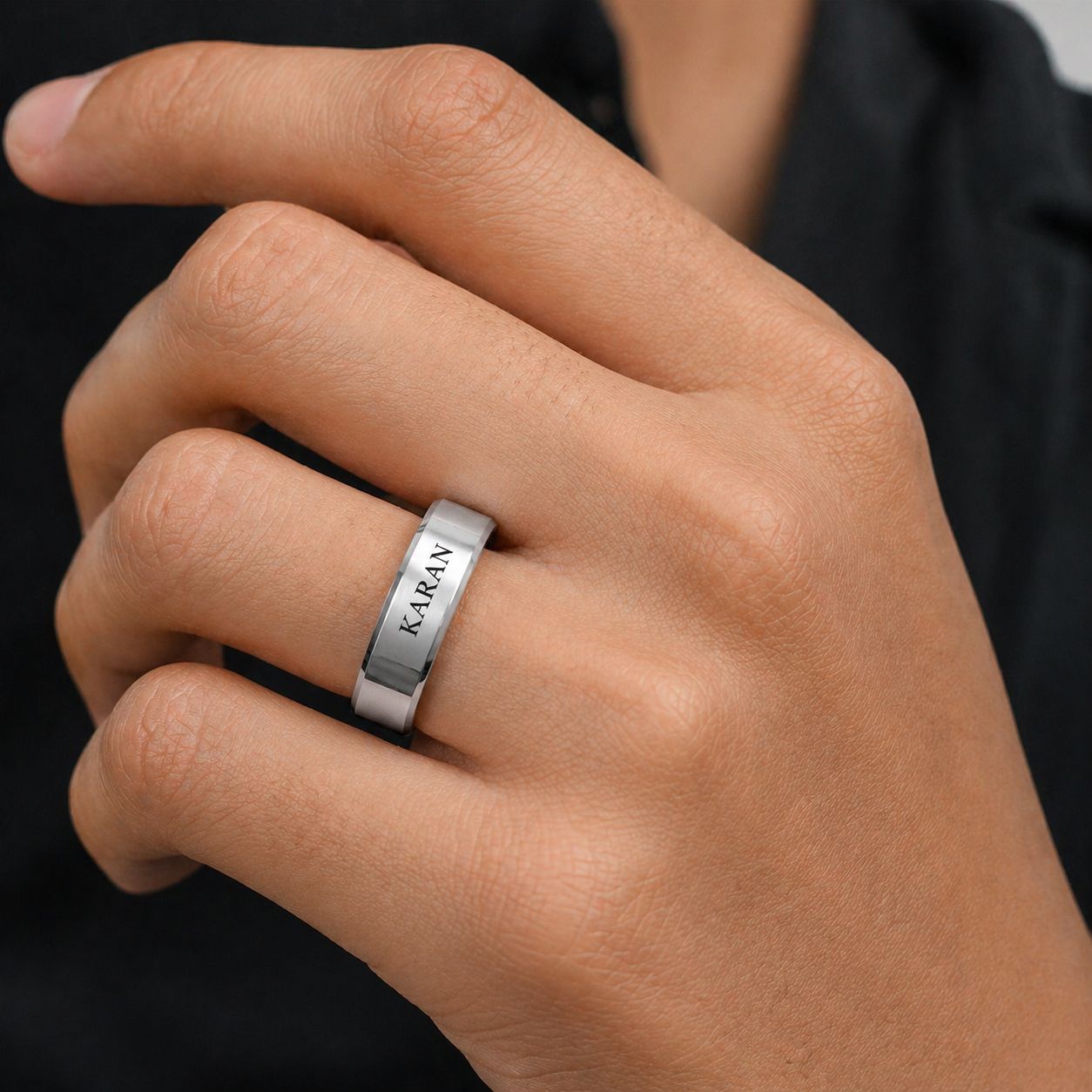 Men's Name Ring