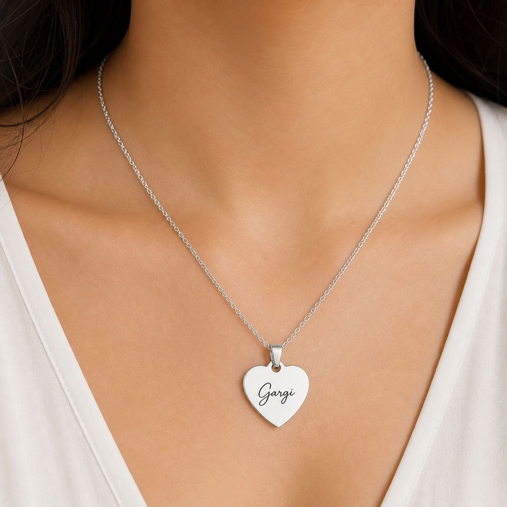 Women's Heart Name Chain