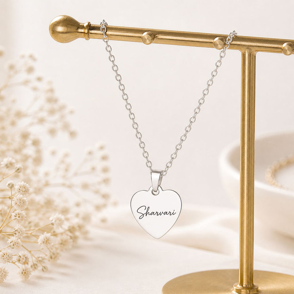 Women's Heart Name Chain