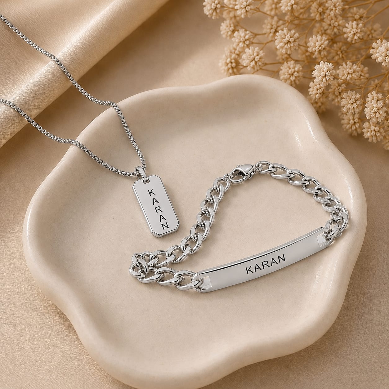 Name Chain & Bracelet Combo
