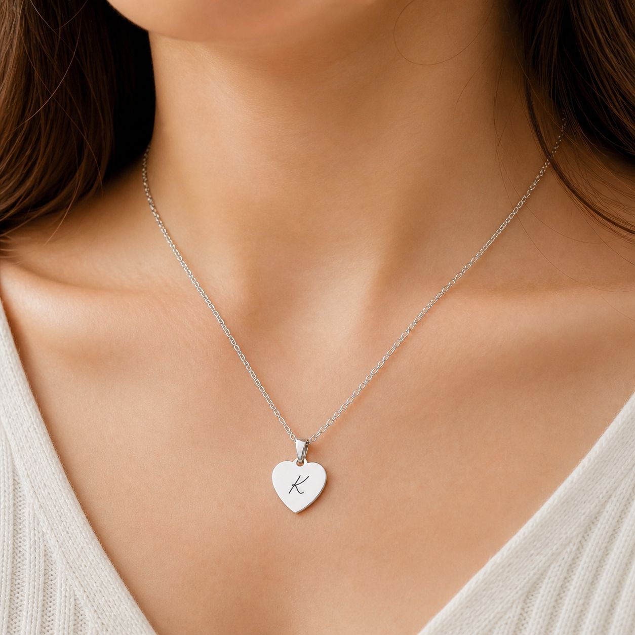 Women's Initial Heart Chain