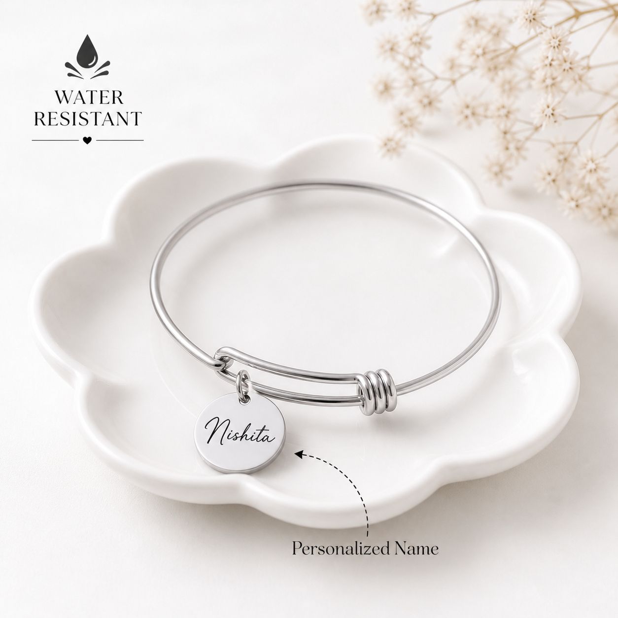 Women's Sleek Name Bracelet