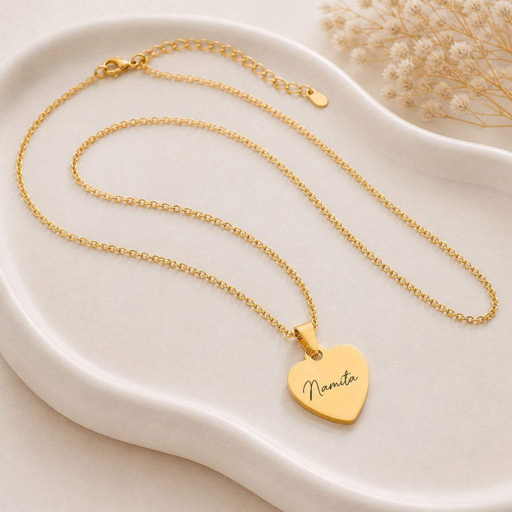 Women's Heart Name Chain