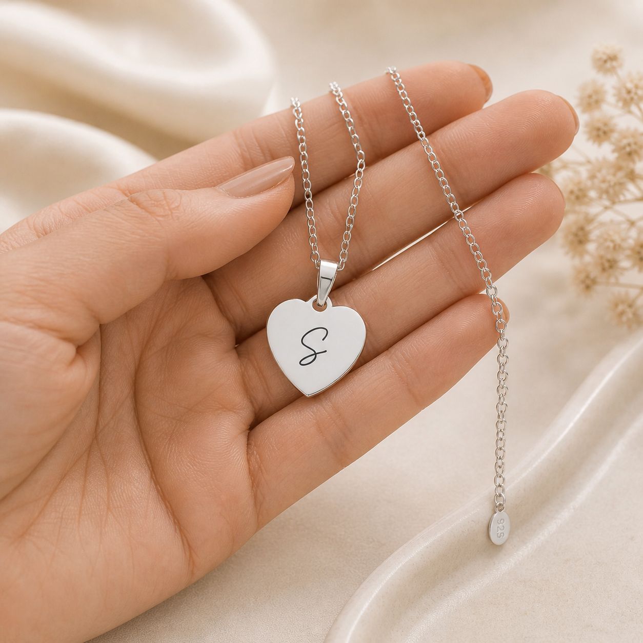 Women's Initial Heart Chain