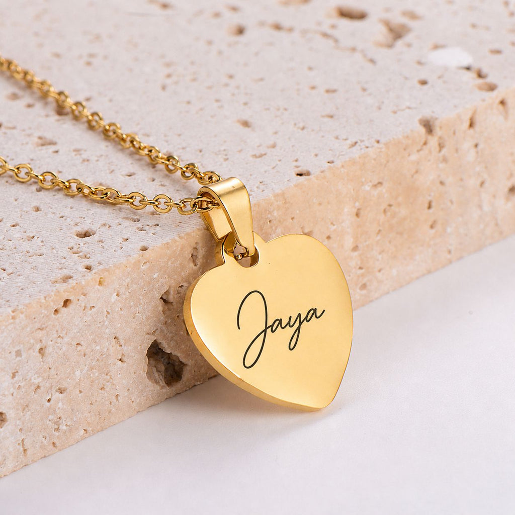 Women's Heart Name Chain