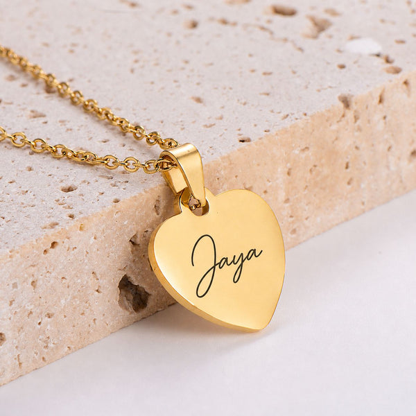 Women's Heart Name Chain