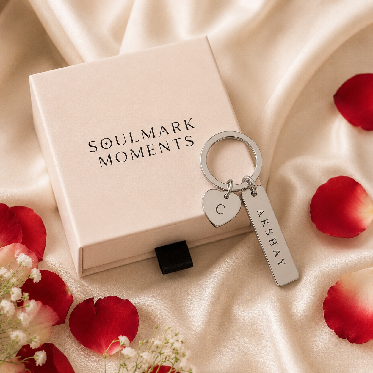 Name Keychain With Initial