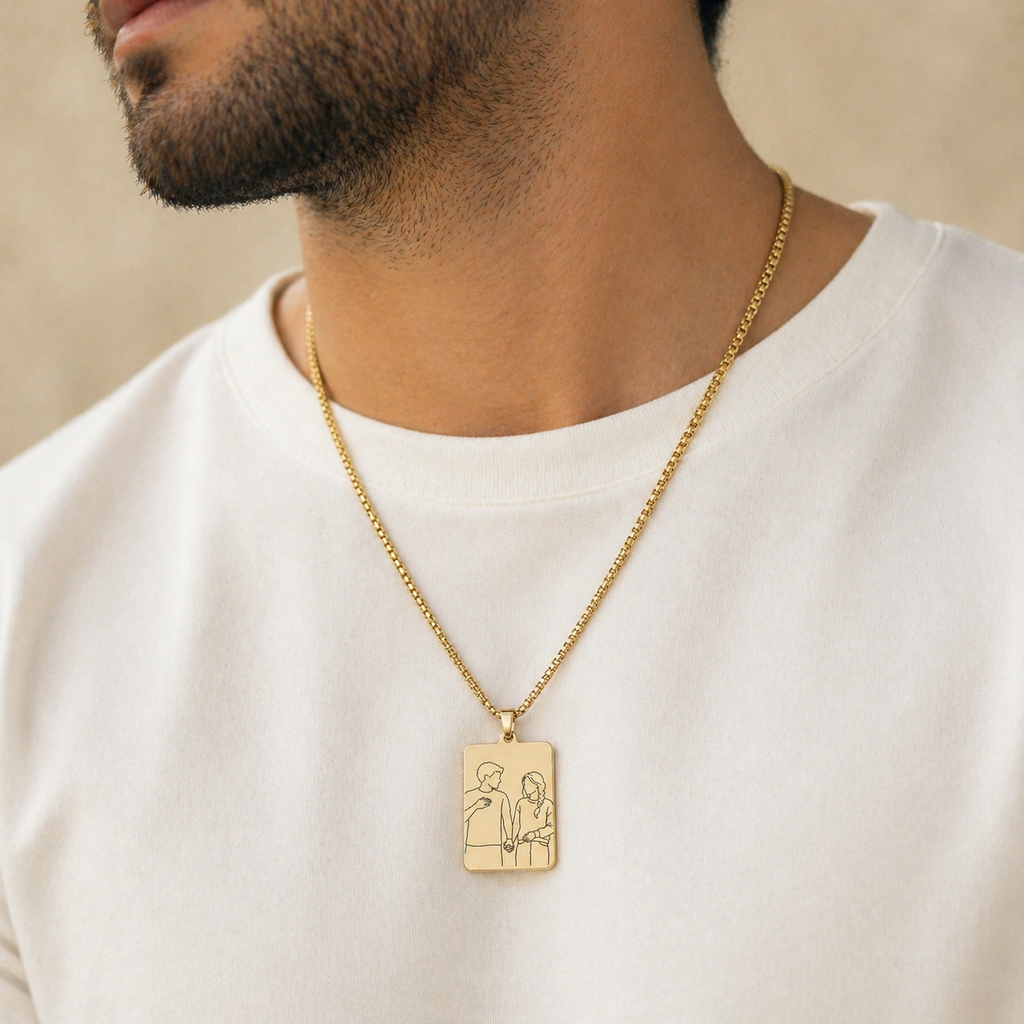 Men’s Minimal Art Chain