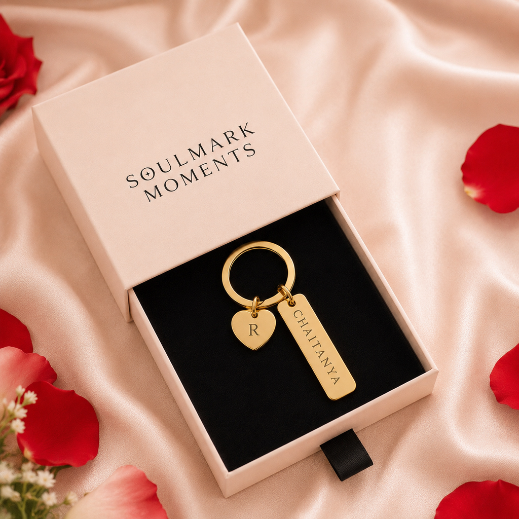 Name Keychain With Initial
