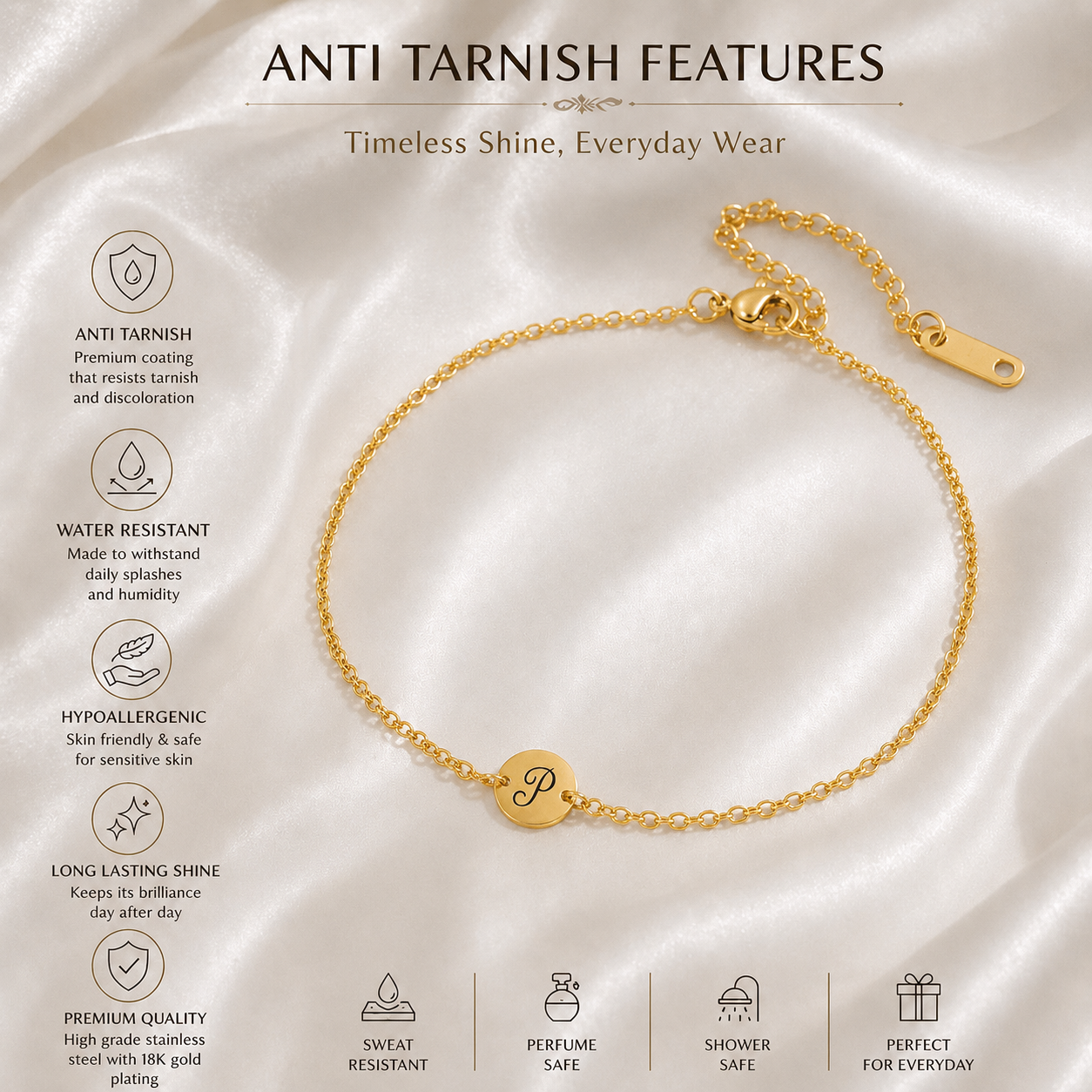 Women's Initial Bracelet