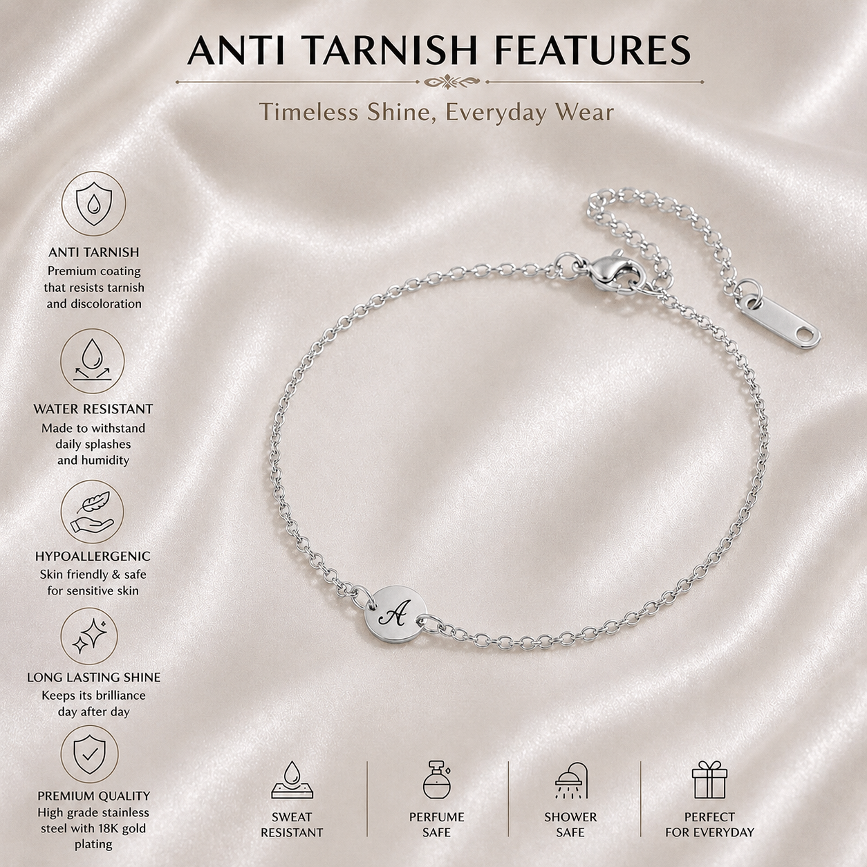 Women's Initial Bracelet